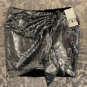 NWT ZARA Sequin Mini Skirt